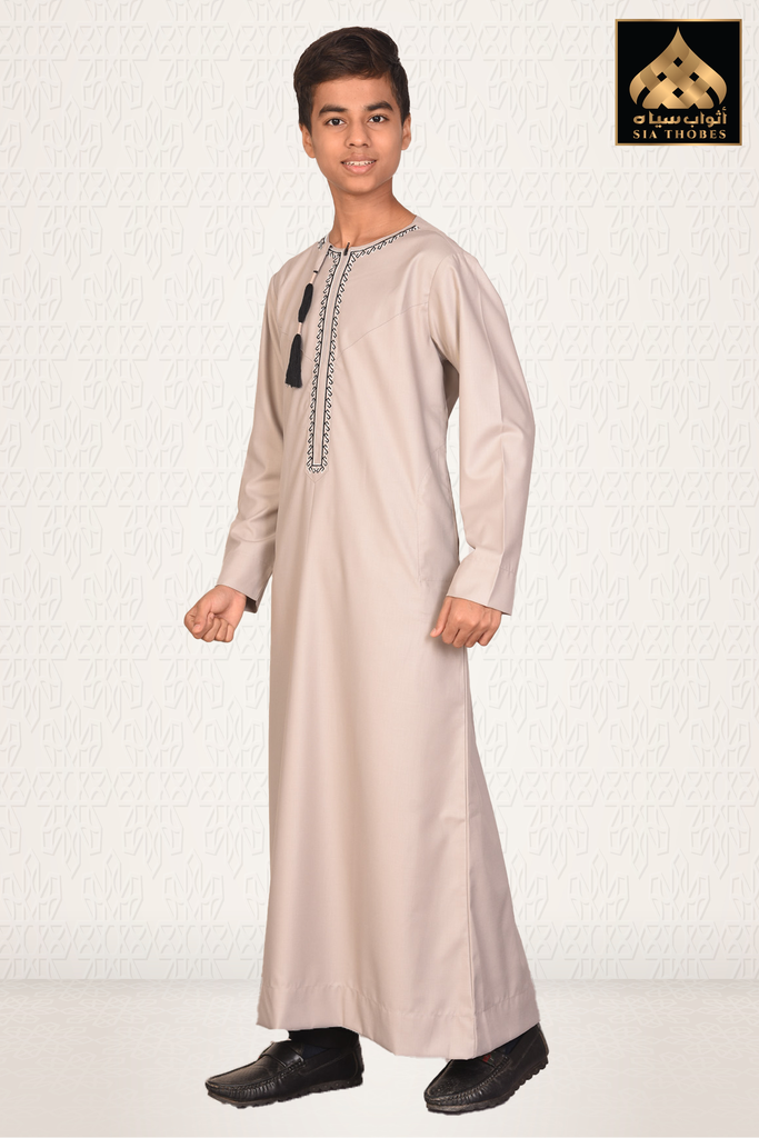 STOEK08 | Omani Thobe / Emb (Beige)