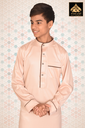 STDK11 | Shinny Thobe (Light Peach & Dark Brown)