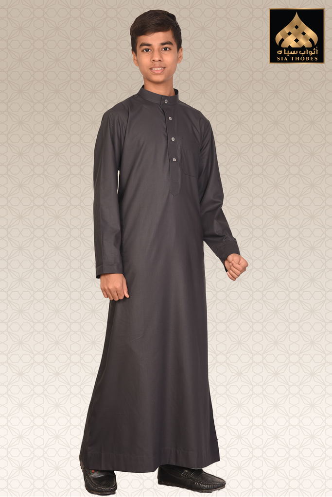 STDK01 | Classic Thobe (Charcoal Grey)