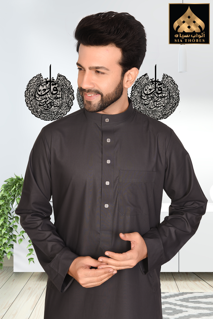 STDM01 | Classic Thobe (Charcoal Grey)