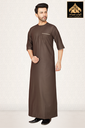 STHM01 | Thobe H/S (Chocolate Brown & Cream)