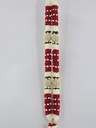 Garland Of Artificial Flowers,Single Red & White Color With Beads For kids(Wedding Varmala, Bride and Groom Mala, Wedding Ceremony Garlands, Indian wedding , Ameen, Bismillah, Mayo, Sanchak, Shadi, Dulha, Dulhan, Graduation etc)