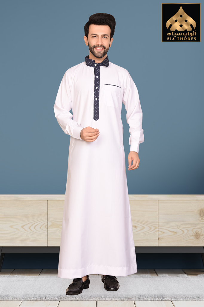 STM02 | Classic Thobe Colar / cuffs (White)