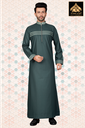 STTM95 | Designer Thobe (Sea Green & Olive Green)