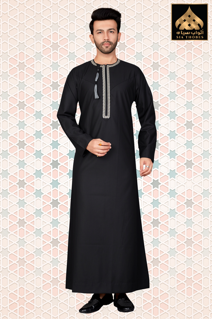 STOEM06 | Omani Thobe / Emb (Black)