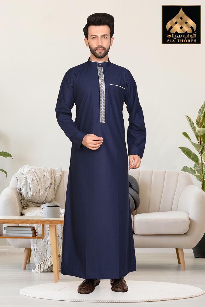 STEM18 | Classic Thobe (Navy Blue & White)
