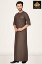 STHM01 | Thobe H/S (Chocolate Brown & Cream)