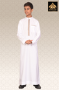 STEK16 | Classic Thobe (White & Brown)