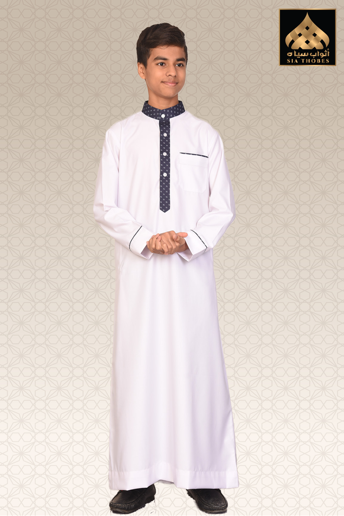 STK02 | Classic Thobe Colar / cuffs (White)
