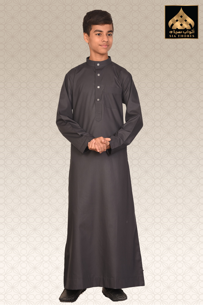STDK01 | Classic Thobe (Charcoal Grey)