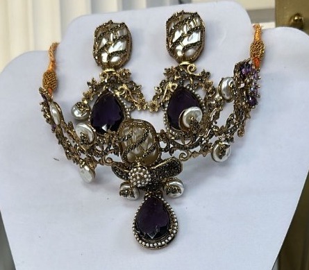 Amethyst Baroque Fusion Choker Set