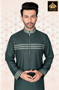 STTM95 | Designer Thobe (Sea Green & Olive Green)