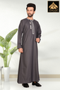 STOEM09 | Omani Thobe / Emb (Charcoal Grey)