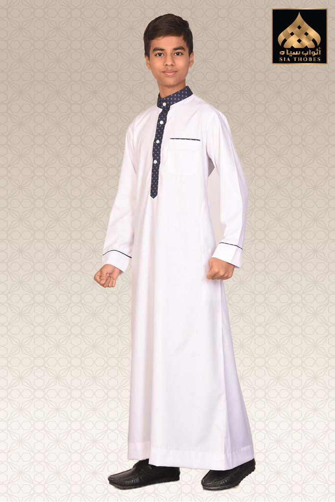 STK02 | Classic Thobe Colar / cuffs (White)