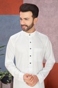 STMS-23 SIA Islamic Thobes for Men's Plain Light Shiny ( White )