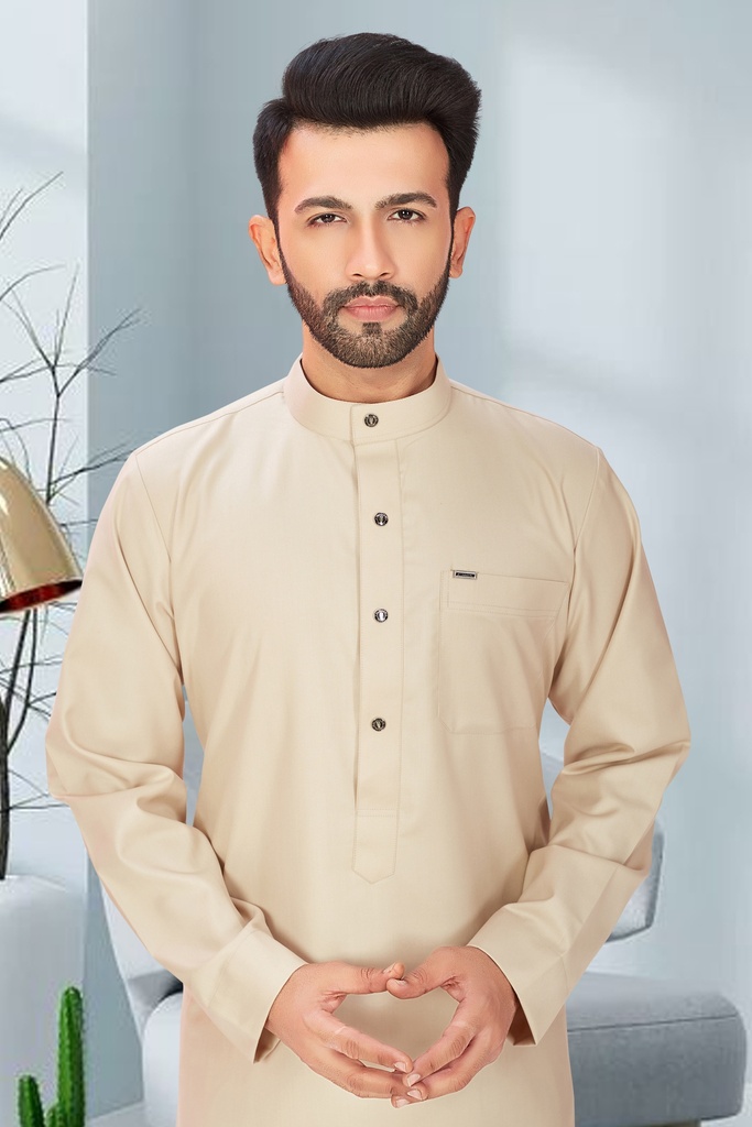 STMR-33	SIA Islamic Thobes for Men's Plain Regular ( Peach )