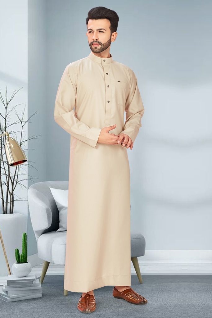 STMR-33	SIA Islamic Thobes for Men's Plain Regular ( Peach )