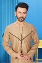 STMO-32	SIA Islamic Thobes for Men's Omani Style Designer ( Light Brown )