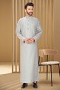 STMR-01 | SIA Islamic Thobes (Jubba) for Men's Middle Eastern Plain/Regular (Light Grey)