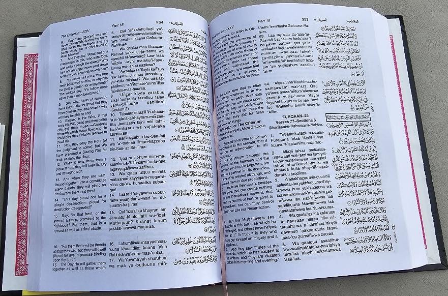 The Holy Qur'aan (Translation In Roman Script With Original Arabic Text)