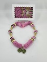 Garland Of Artificial Flowers,Pair Of Pink Color With Beads(Wedding Varmala, Bride and Groom Mala, Wedding Ceremony Garlands, Indian wedding , Ameen, Bismillah, Mayo, Sanchak, Shadi, Dulha, Dulhan, Graduation etc)