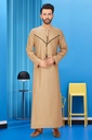 STMO-32	SIA Islamic Thobes for Men's Omani Style Designer ( Light Brown )