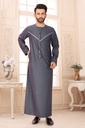 STMO-34	SIA Islamic Thobes for Men's Omani Style Designer ( Black )