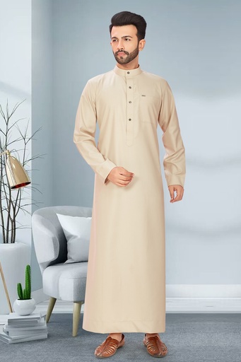 STMR-33	SIA Islamic Thobes for Men's Plain Regular ( Peach )